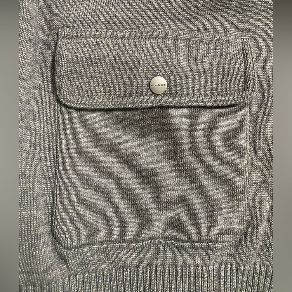 Michael Michael Kors Gray Cardigan Sweater - Picture 3 of 11